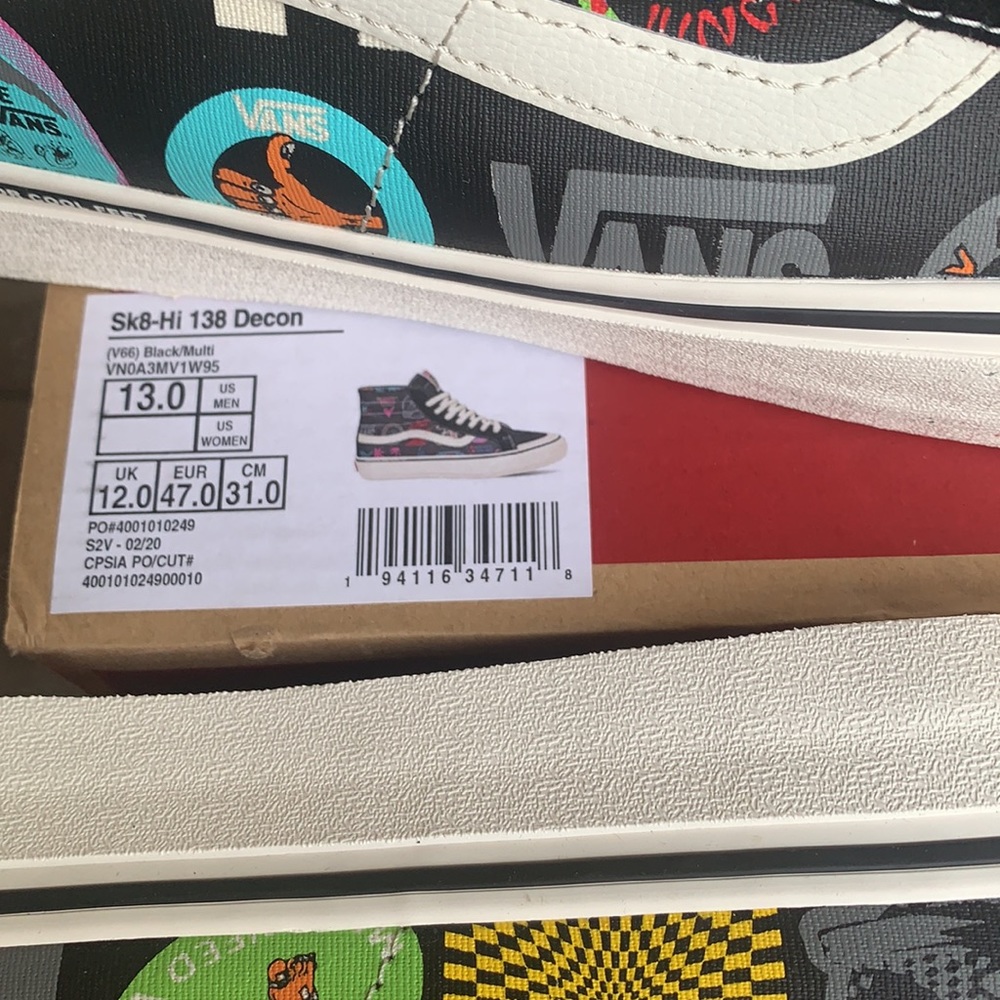 VANS SK8-Hi DECON V66 Black/Multi men’s - Picture 16 of 16